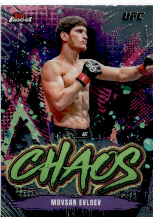2024 Topps Finest UFC Chaos #CHA-14 Movsar Evloev