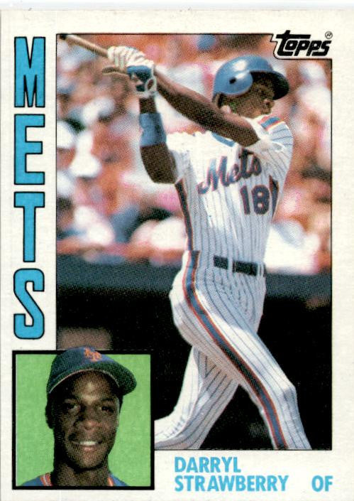 1984 Topps #182 Darryl Strawberry Rookie New York Mets