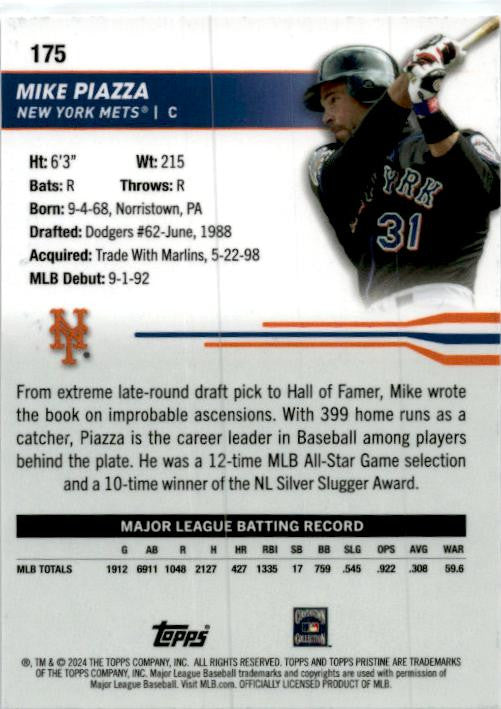 2024 Topps Pristine #175 Mike Piazza New York Mets