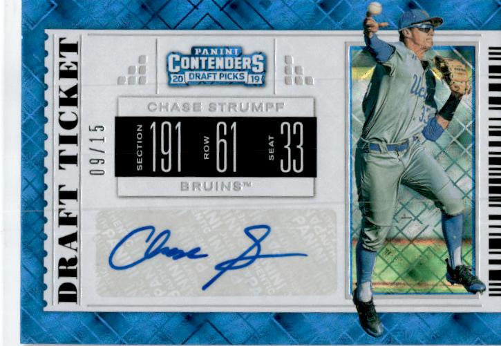 2019 Panini Contenders Draft Picks #18 Chase Strumpf Diamond Ticket