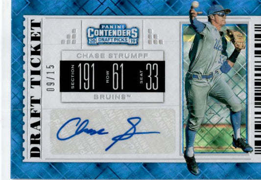 2019 Panini Contenders Draft Picks #18 Chase Strumpf Diamond Ticket