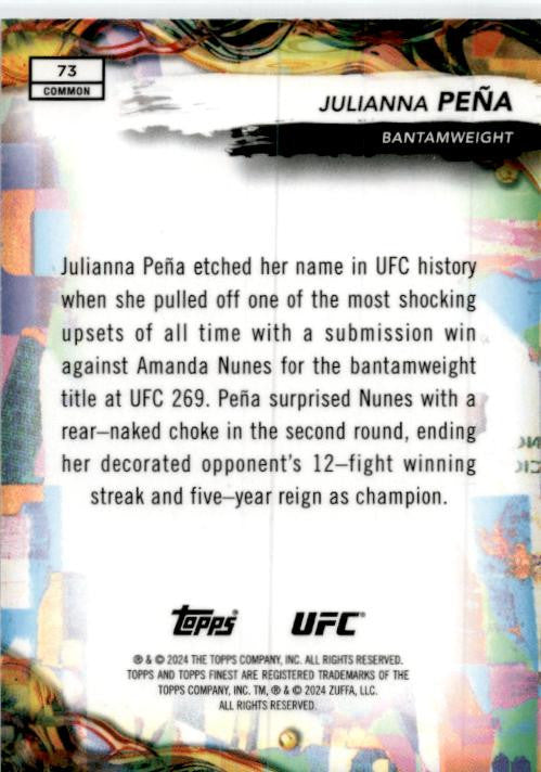 2024 Topps Finest UFC #75 Julianna Pena