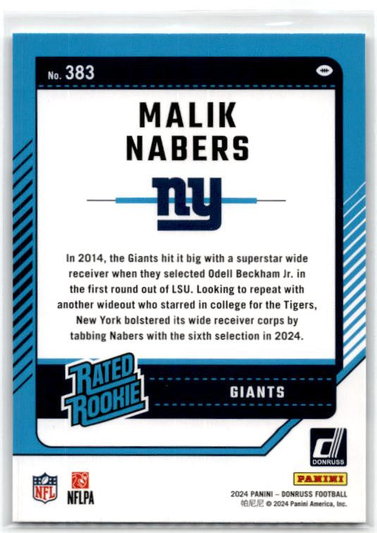 2024 Donruss #383 Malik Nabers
