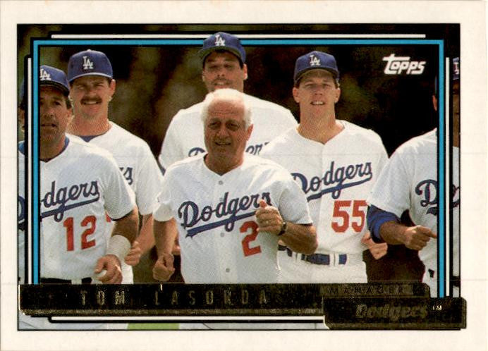 1992 Topps Gold #261 Tom Lasorda Los Angeles Dodgers
