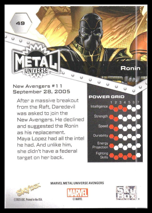 2024 SkyBox Metal Universe Marvel Avengers #49 Ronin