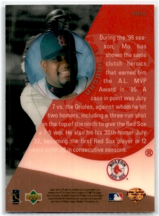 1996 Upper Deck Diamond Destiny #DD10 Mo Vaughn Boston Red Sox