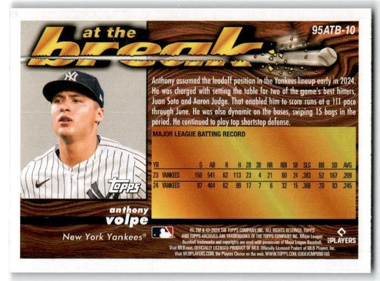 2024 Topps Archives At the Break #95ATB-10 Anthony Volpe Yankees