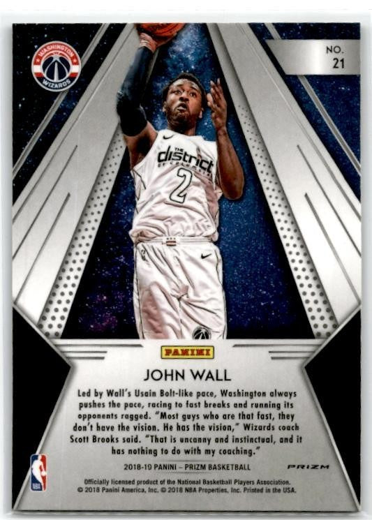 2018-19 Prizm All Day Fast Break Prizm #21 John Wall