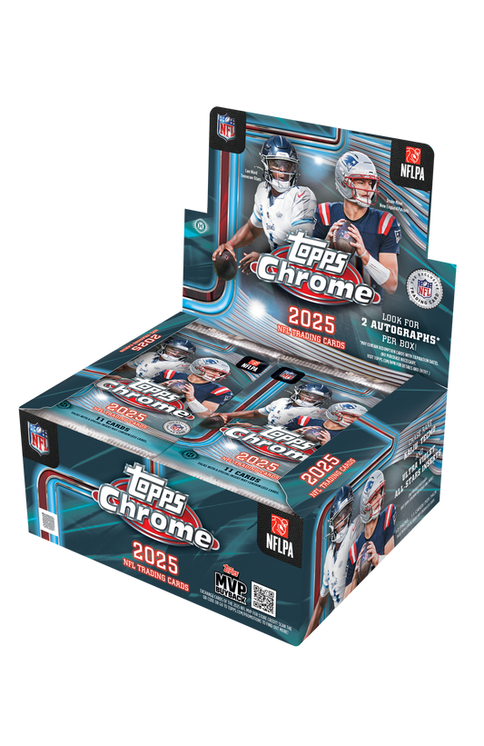 2025 Topps Chrome Football Hobby Jumbo Box