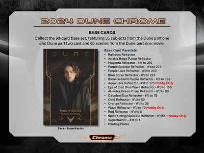 2024 Topps Dune Chrome Hobby Box
