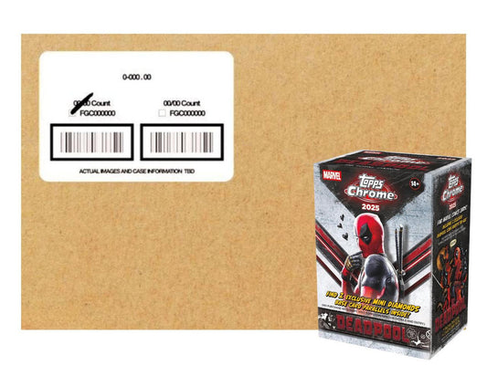 2025 Topps Chrome Marvel Deadpool Blaster 40-Box Case