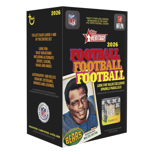 2026 Topps Heritage Football Blaster Box