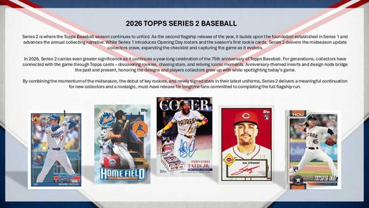  2026 Topps Series 2 Baseball Jumbo 6-Box Case