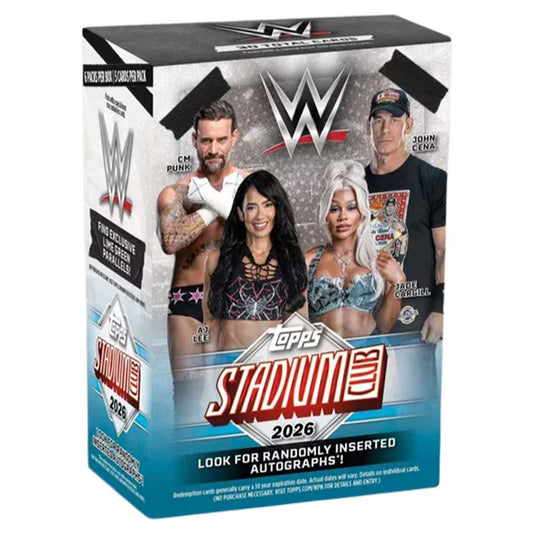 2026 Topps Stadium Club WWE Wrestling Value Box