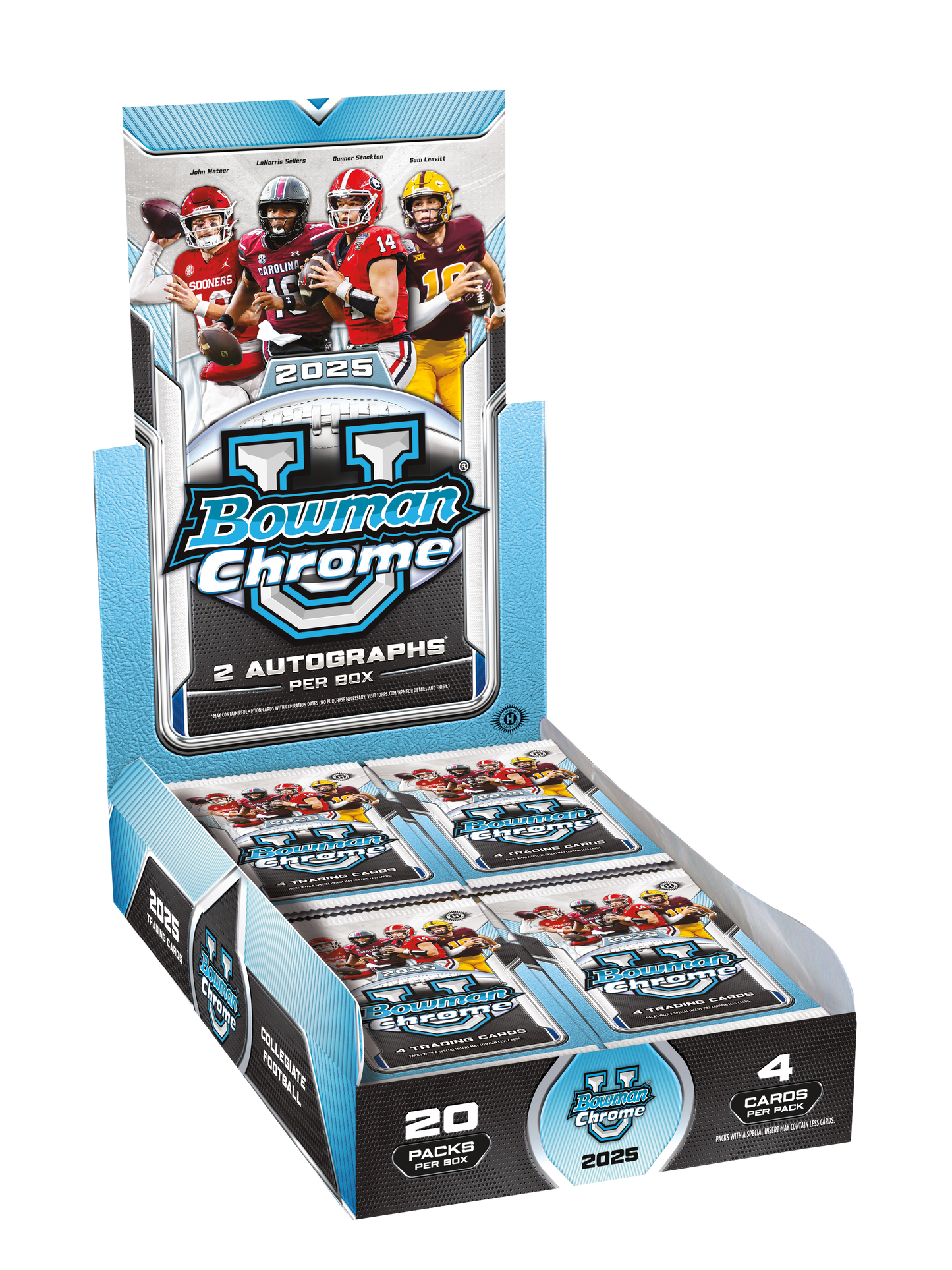2025 Bowman Chrome University Football Hobby Box