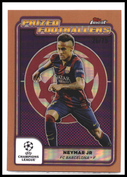 2024-25 Finest UEFA Club Competition PF-7 Neymar Jr Prized Footballers Gold /75