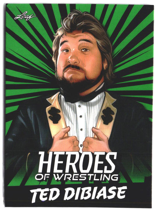 Ted DiBiase #B-10 2023 Leaf Heroes of Wrestling Green