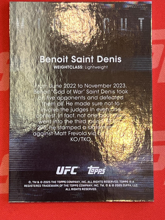 2025 Topps Midnight UFC Twilight /99 #54 Benoit Saint Denis