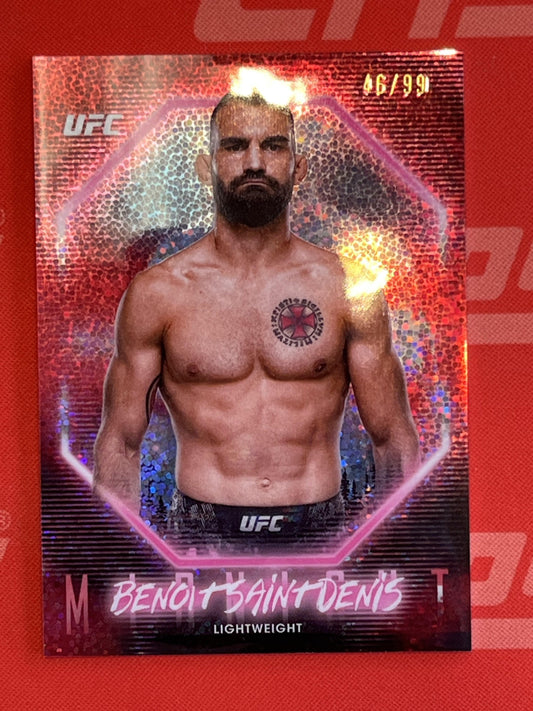 2025 Topps Midnight UFC Twilight /99 #54 Benoit Saint Denis