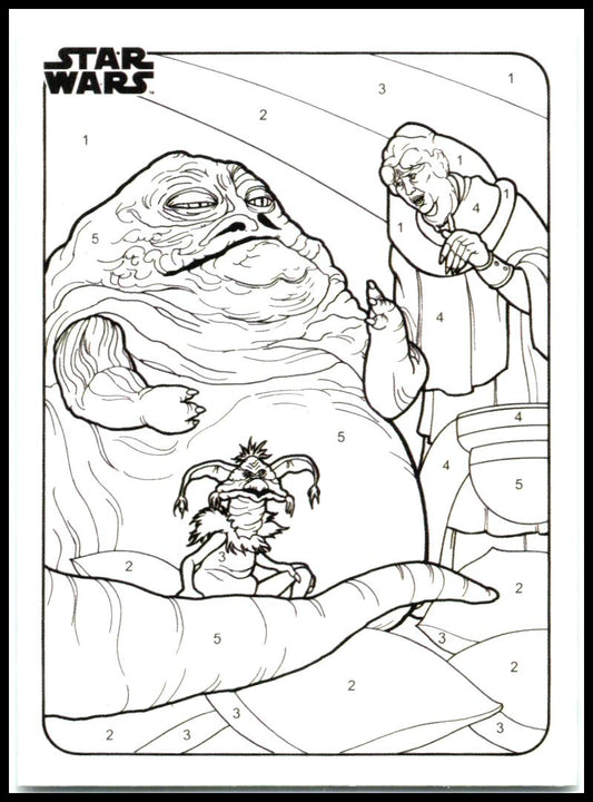 2025 Topps Chrome Star Wars Star Wars By the Number #CP-4 Jabba the Hutt