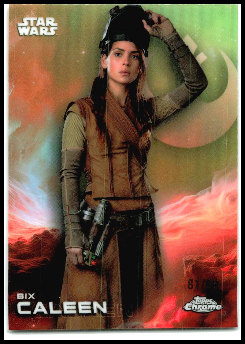 2025 Topps Chrome Star Wars Kashyyyk Green Refractor #9 Bix Caleen  /99
