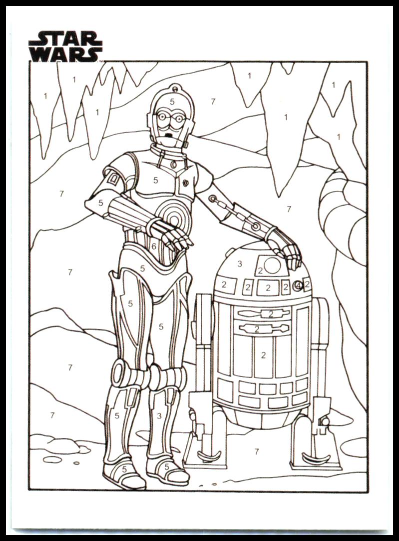 2025 Topps Chrome Star Wars Star Wars By the Number #CP-21 C-3PO & R2-D2