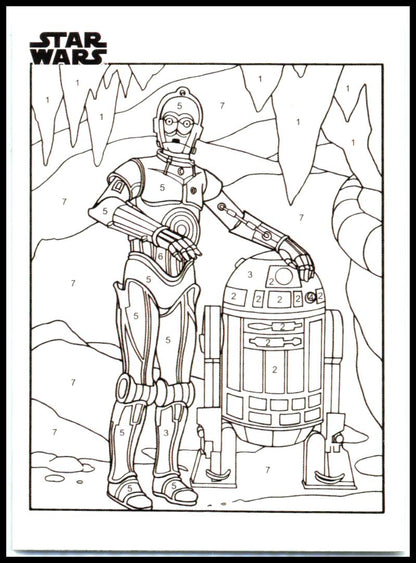 2025 Topps Chrome Star Wars Star Wars By the Number #CP-21 C-3PO & R2-D2