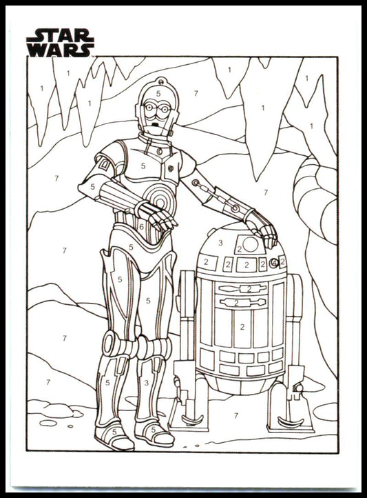 2025 Topps Chrome Star Wars Star Wars By the Number #CP-21 C-3PO & R2-D2