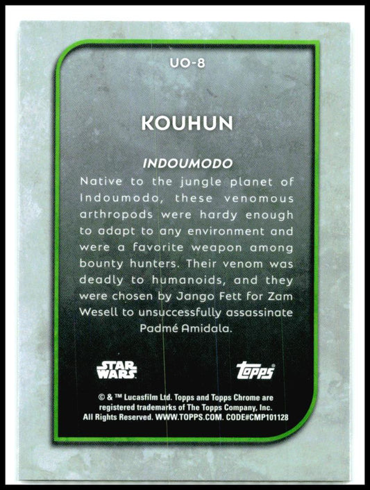 2025 Topps Chrome Star Wars Outer World Oddities #UO-8 Kouhun