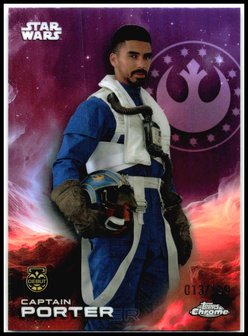 2025 Topps Chrome Star Wars Kamino Purple Refractor #20 Captain Porter  /199