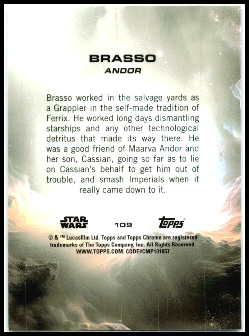 2025 Topps Chrome Star Wars Prism #109 Brasso