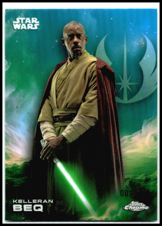 2025 Topps Chrome Star Wars Skywalker Blue Refractor #72 Kelleran Beq /150