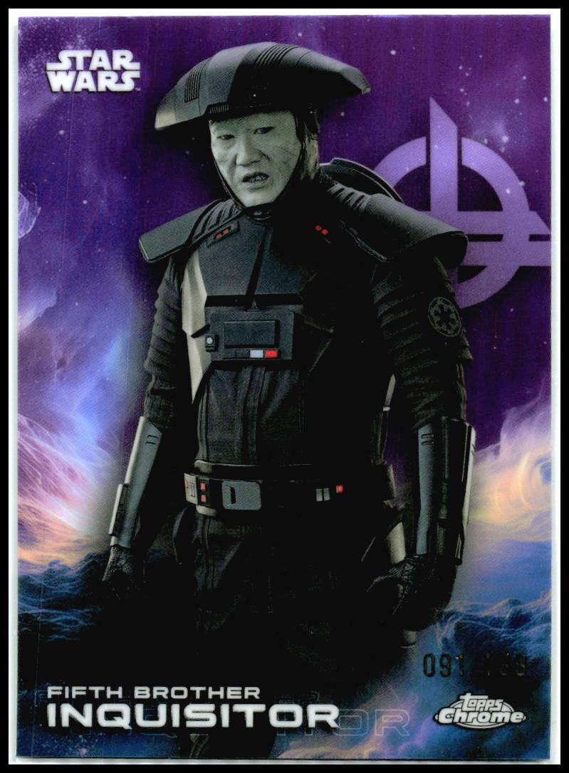 2025 Topps Chrome Star Wars Kamino Purple Refractor #43 Fifth Brother /99