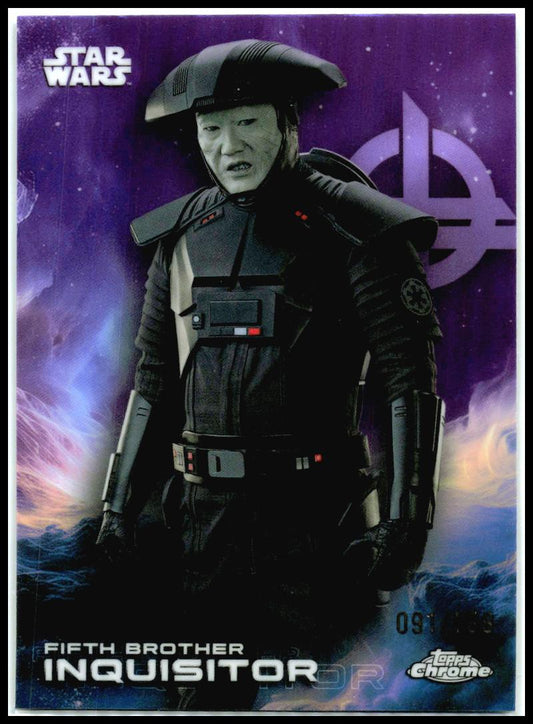 2025 Topps Chrome Star Wars Kamino Purple Refractor #43 Fifth Brother /99
