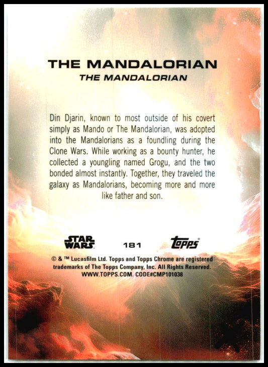 2025 Topps Chrome Star Wars Prism #181 Mandalorian