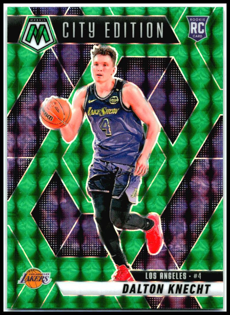 2024-25 Panini Mosaic Green Mosaic #271 Dalton Knecht Los Angeles Lakers