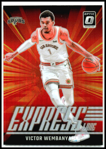 2024-25 Donruss Optic Express Lane Holo #19 Victor Wembanyama San Antonio Spurs