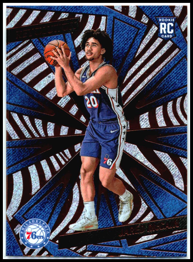 2024-25 Panini Revolution Fractal #124 Jared McCain Rookie Philadelphia 76ers