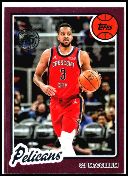 2025-26 Topps 1980-81 Topps Basketball #80BK-40 CJ McCollum New Orleans Pelicans