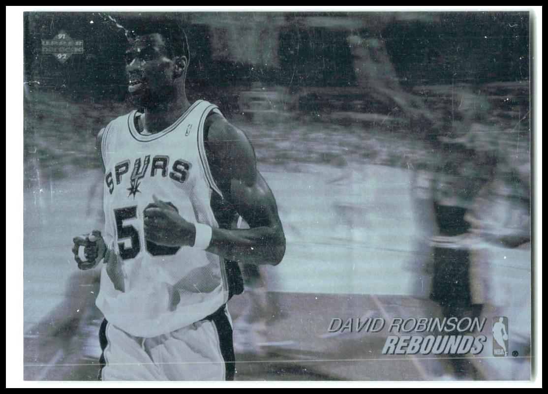 1991-92 Upper Deck Award Winner Holograms #AW6 David Robinson San Antonio Spurs