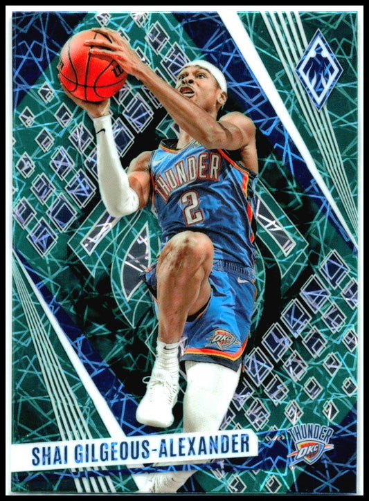 2023-24 Panini Phoenix Phoenix Teal Lazer #94 Shai Gilgeous-Alexander Thunder