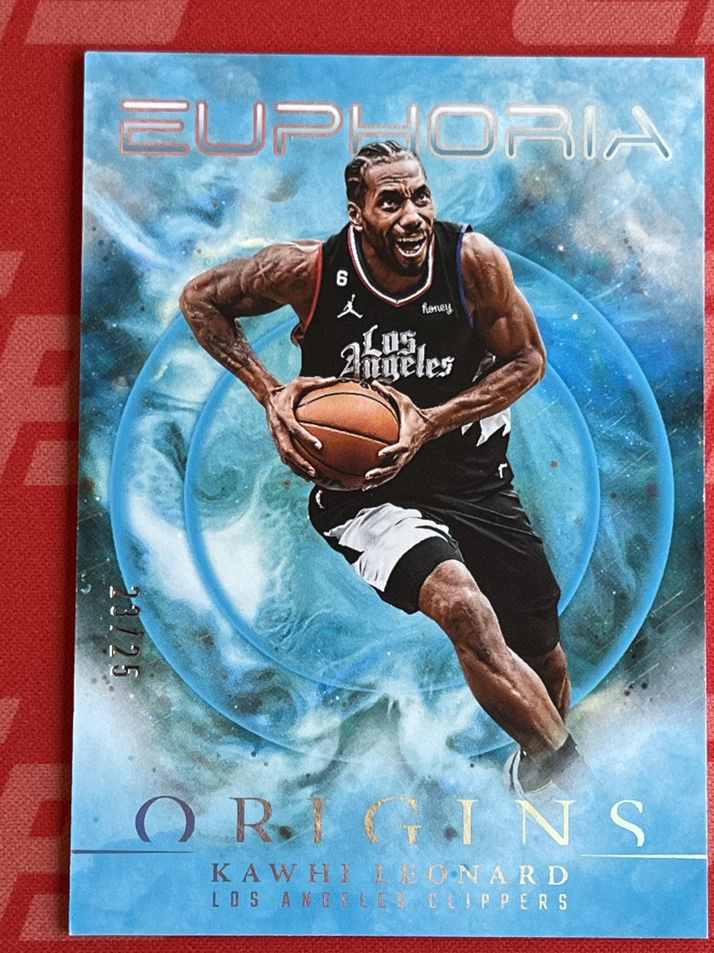 2023-24 Panini Origins Euphoria Turquoise #16 Kawhi Leonard Clippers