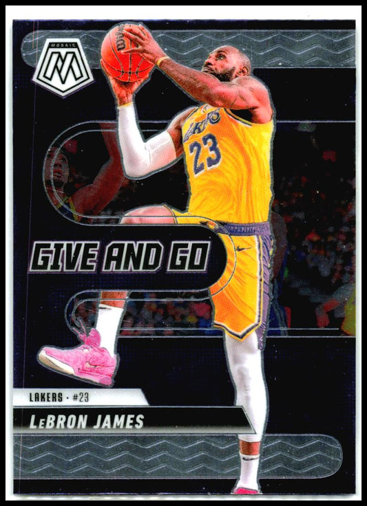 2024-25 mosaic give and go #1 lebron james Lakers