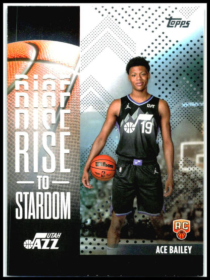 2025-26 Topps Rise to Stardom #RTS-5 Ace Bailey Utah Jazz