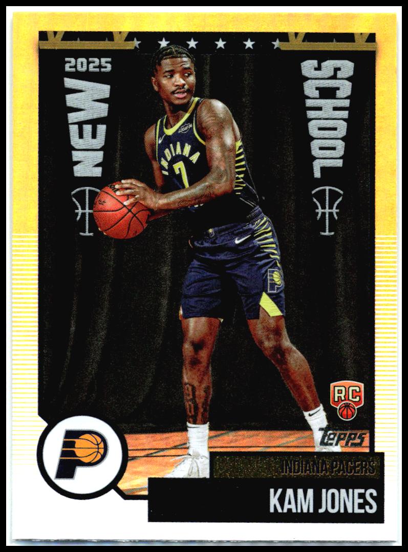 2025-26 Topps New School #NS-38 Kam Jones Indiana Pacers