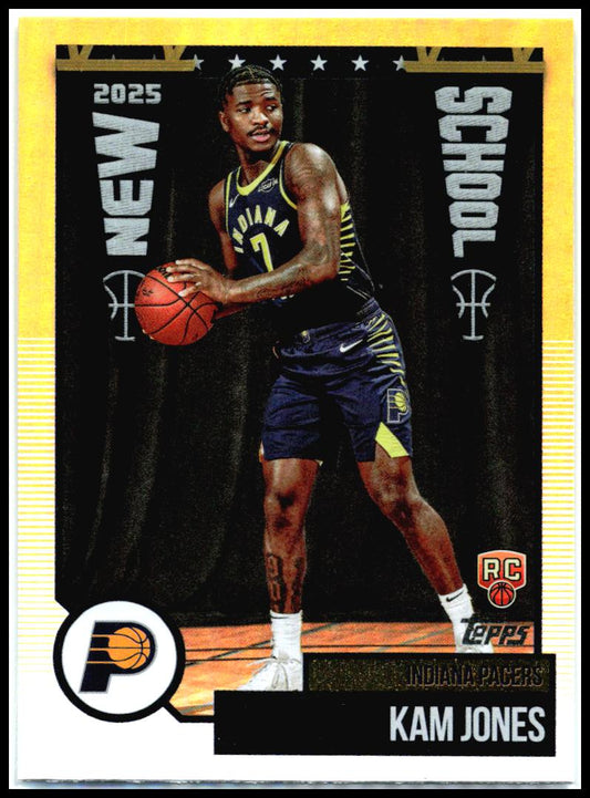 2025-26 Topps New School #NS-38 Kam Jones Indiana Pacers