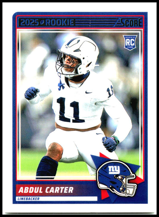 2025 Score #16 Abdul Carter Rookie New York Giants