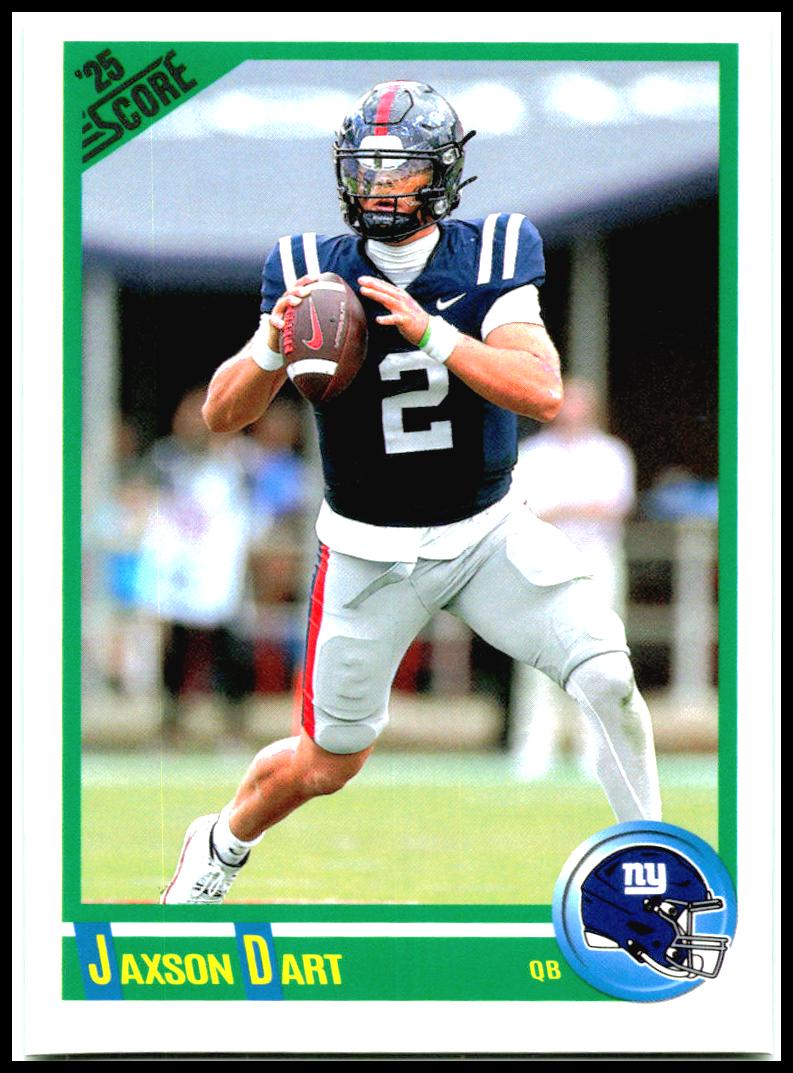 2025 Score Anniversary Rookies #9 Jaxson Dart New York Giants