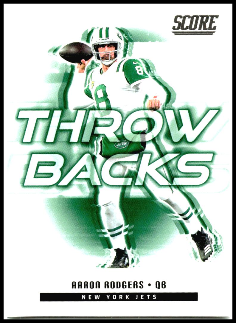 2025 Score Throwbacks #10 Aaron Rodgers New York Jets