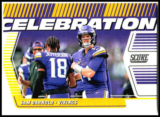2025 Score Celebration #C-SDA Sam Darnold Minnesota Vikings